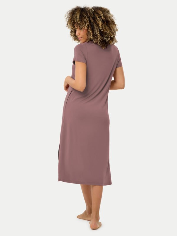Short Sleeve Long Bamboo Sleepshirt - Image 55