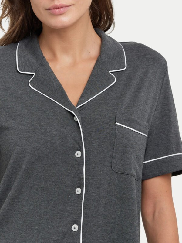 Short Sleeve Bamboo Pajama Set - Image 24