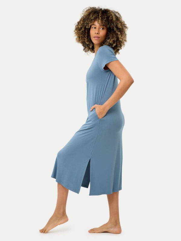 Short Sleeve Long Bamboo Sleepshirt - Image 12