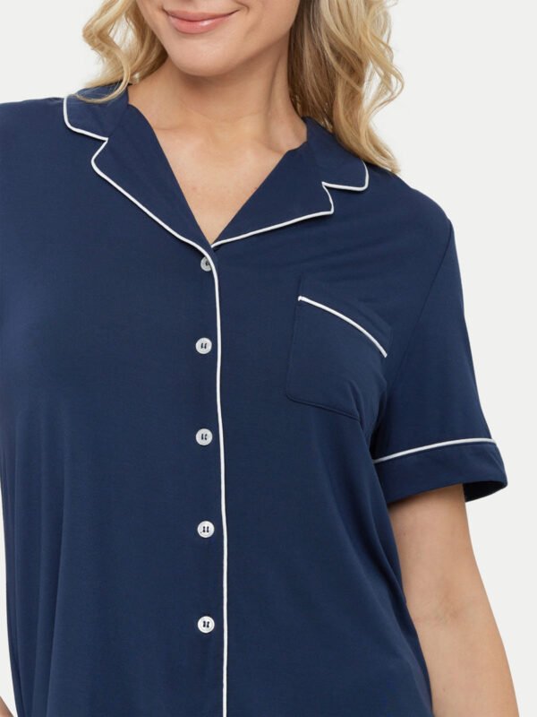 Short Sleeve Bamboo Pajama Set - Image 19