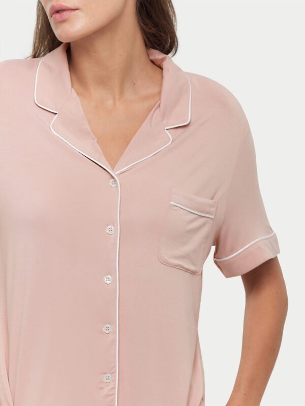 Short Sleeve Bamboo Pajama Set - Image 69