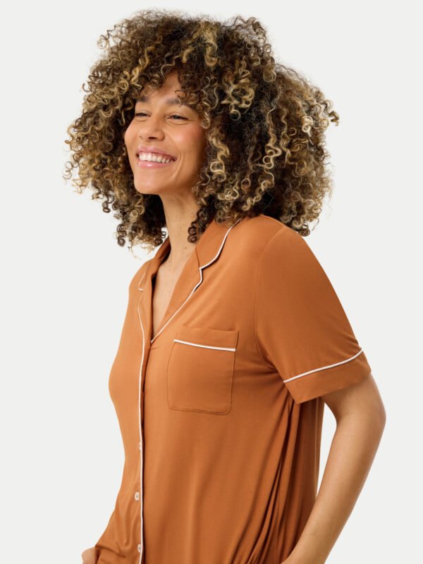 Short Sleeve Bamboo Pajama Set - Image 56