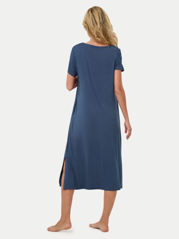Short Sleeve Long Bamboo Sleepshirt - Image 40