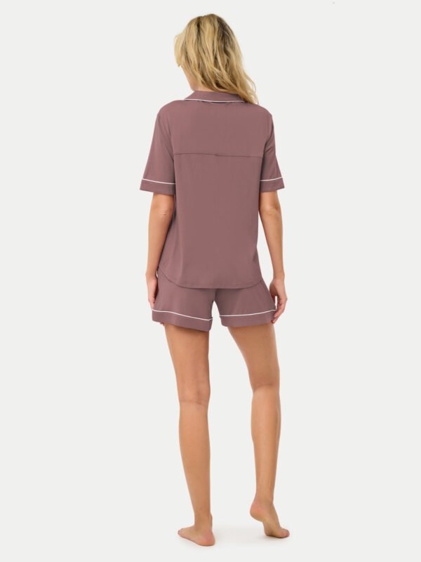 Short Sleeve Bamboo Pajama Set - Image 60