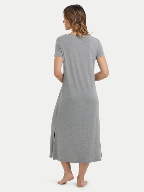 Short Sleeve Long Bamboo Sleepshirt - Image 37