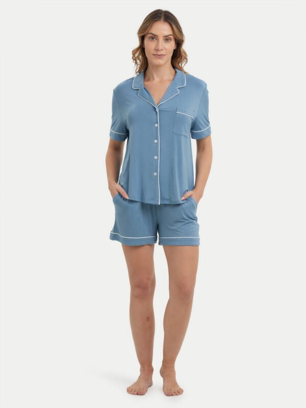 Short Sleeve Bamboo Pajama Set - Image 62