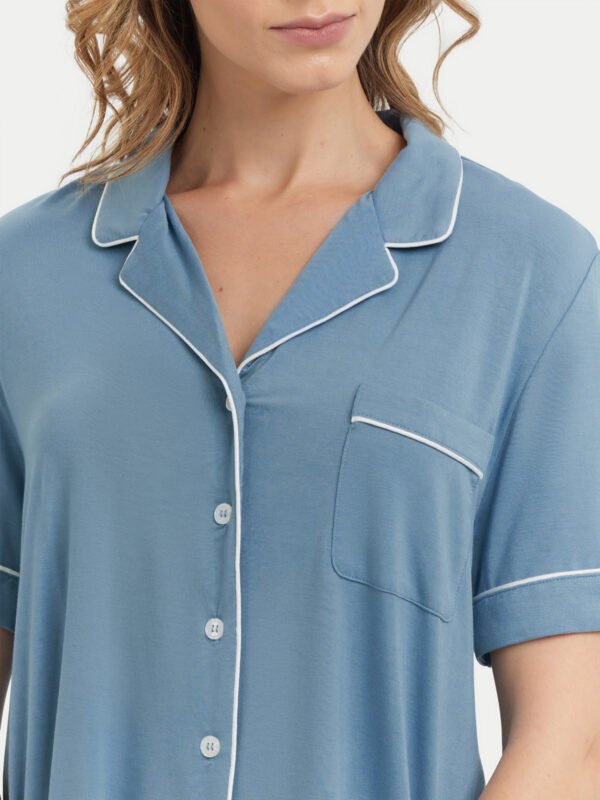 Short Sleeve Bamboo Pajama Set - Image 66