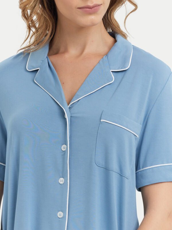 Short Sleeve Bamboo Pajama Shirt - Image 34