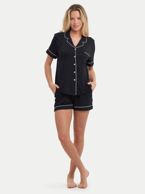 Short Sleeve Bamboo Pajama Shirt - Image 8