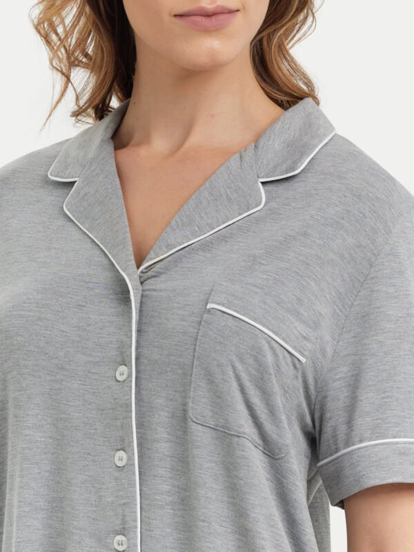 Short Sleeve Bamboo Pajama Set - Image 14