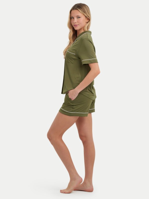 Short Sleeve Bamboo Pajama Set - Image 3