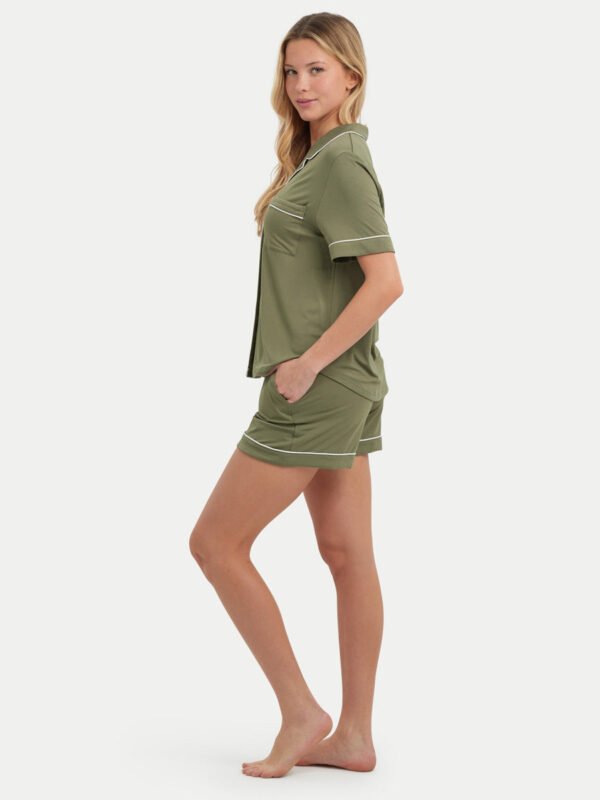 Short Sleeve Bamboo Pajama Shirt - Image 3