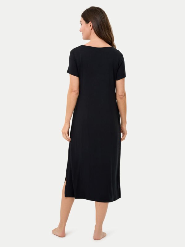 Short Sleeve Long Bamboo Sleepshirt - Image 4
